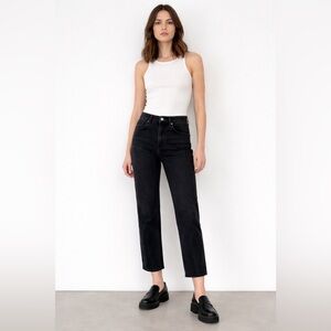 COS straight leg high waist ankle jeans , sz : 28